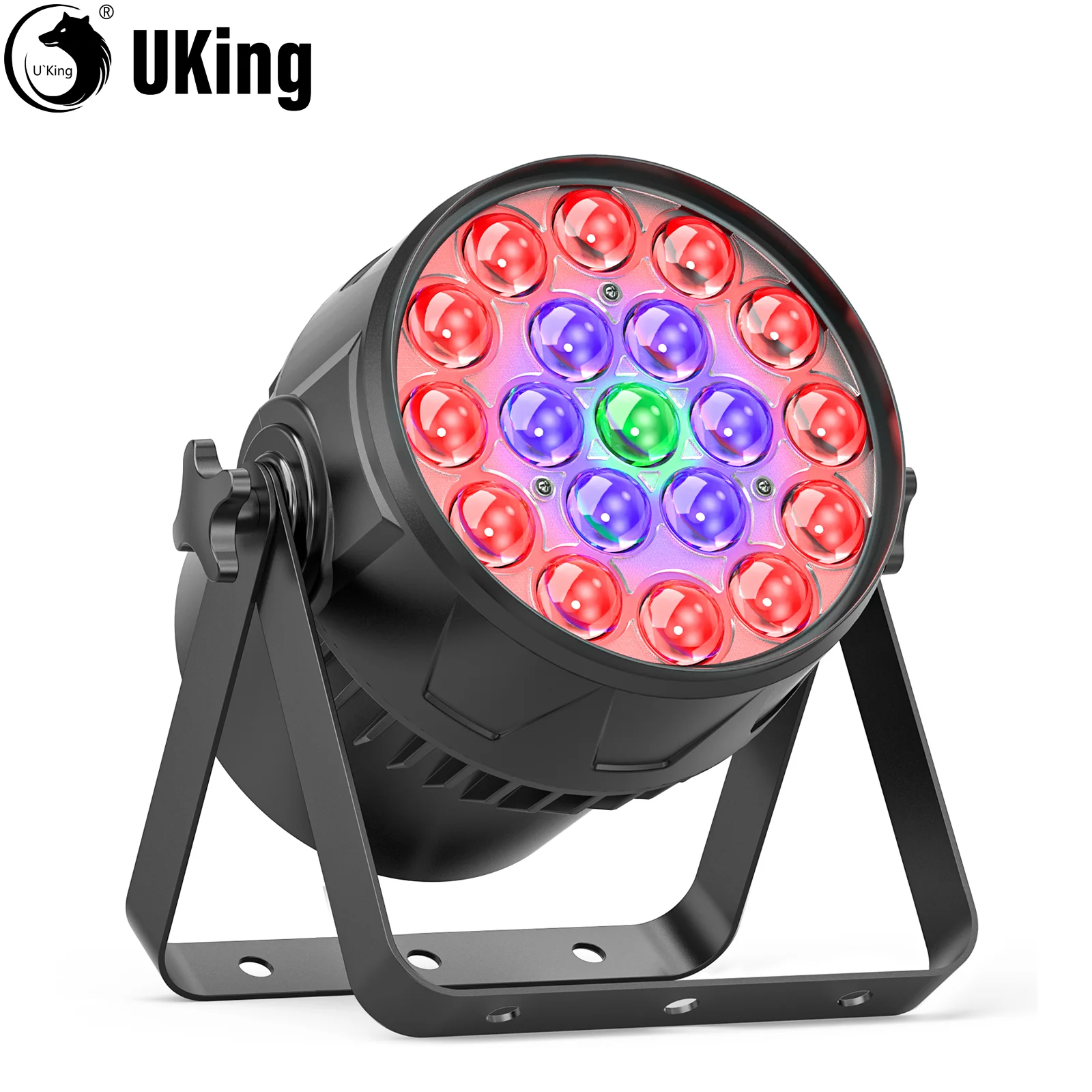 U'King 19x10W RGBW Zoom Par Light DMX512 Control Uplight Coloring Effect Stage Light  For DJ Disco Live Show Music Wedding Party