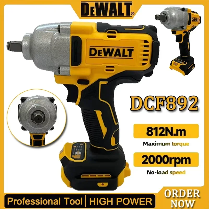 Dewalt DCF892 Hochleistungs-Akku-Schlagschrauber 20V Bürstenlos Elektrowerkzeug 812N.m Leistungsstarker Tragbarer Drehmomentschlüssel – Detail 2