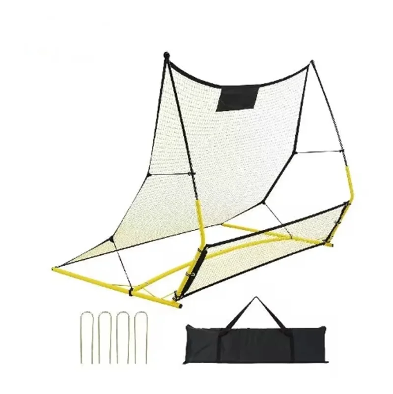 

2026Soccer Trainer 2 in 1 Rebounder Net Iron Practice Equipment Sports Football Wall for Team Solo Training