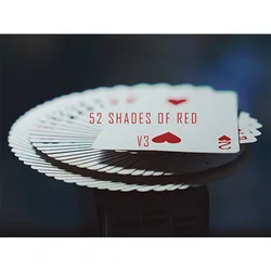 52 Shades of Red (Gimmicks included) Version 3 by Shin Lim Card Close Up Magic Props Magician Accessories Magic Tricks Gimmicks