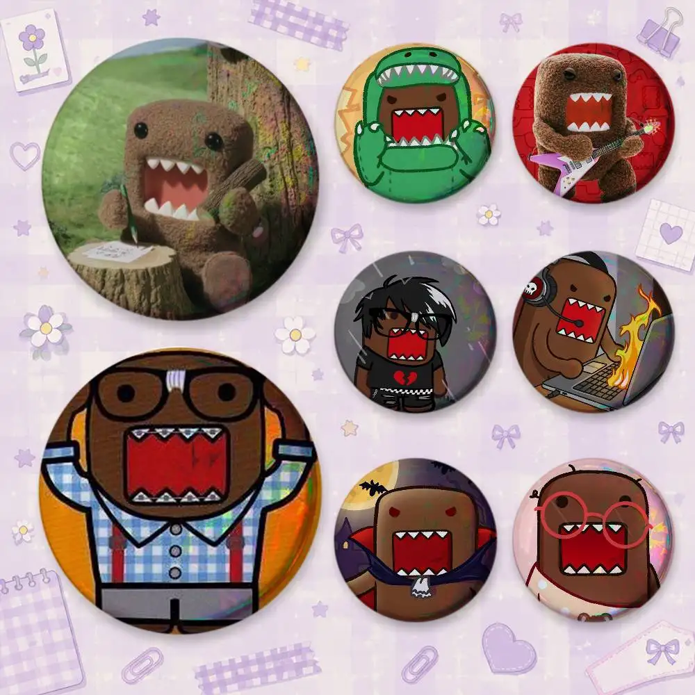 

Cute Domo-kun Brooches Cartoon Badge Pins Backpack Hat Accessories Friend Gift