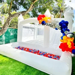 4M/4.5M Large Inflatable Castle Bounce House PVC Jumping bed with slide 13ft Trampoline Birthday party Event Rental Kids toy