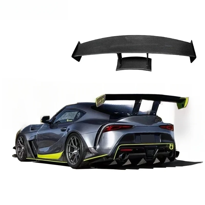 

Подходит для A90 A91 2018-2023 годов выпуска, с фиксированным раздельным карбоновым большим задним спойлером в сборе.