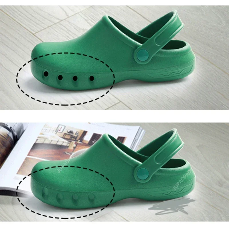 Blue Nursing Shoes for Medical Woman Work Clogs Surgical Shoes EVA Non-slip Hospital Operating Room Slipper Lab Doctor Nurse