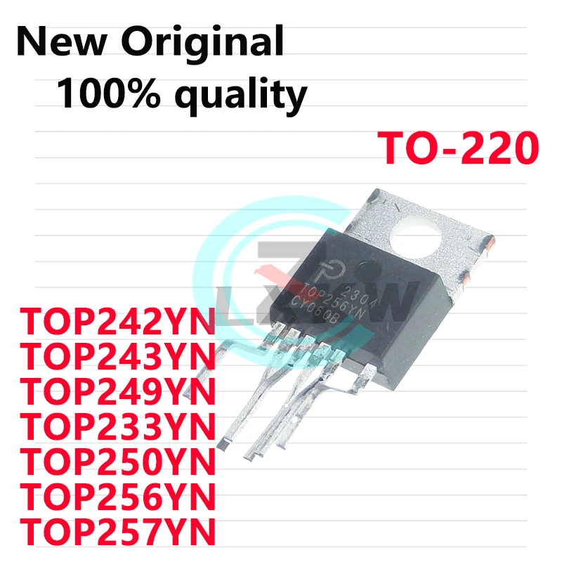 5/PCS New TOP242YN TOP243YN TOP249YN TOP233YN  TOP250YN TOP256YN TOP257YN TO220-6 Power management chip In Stock