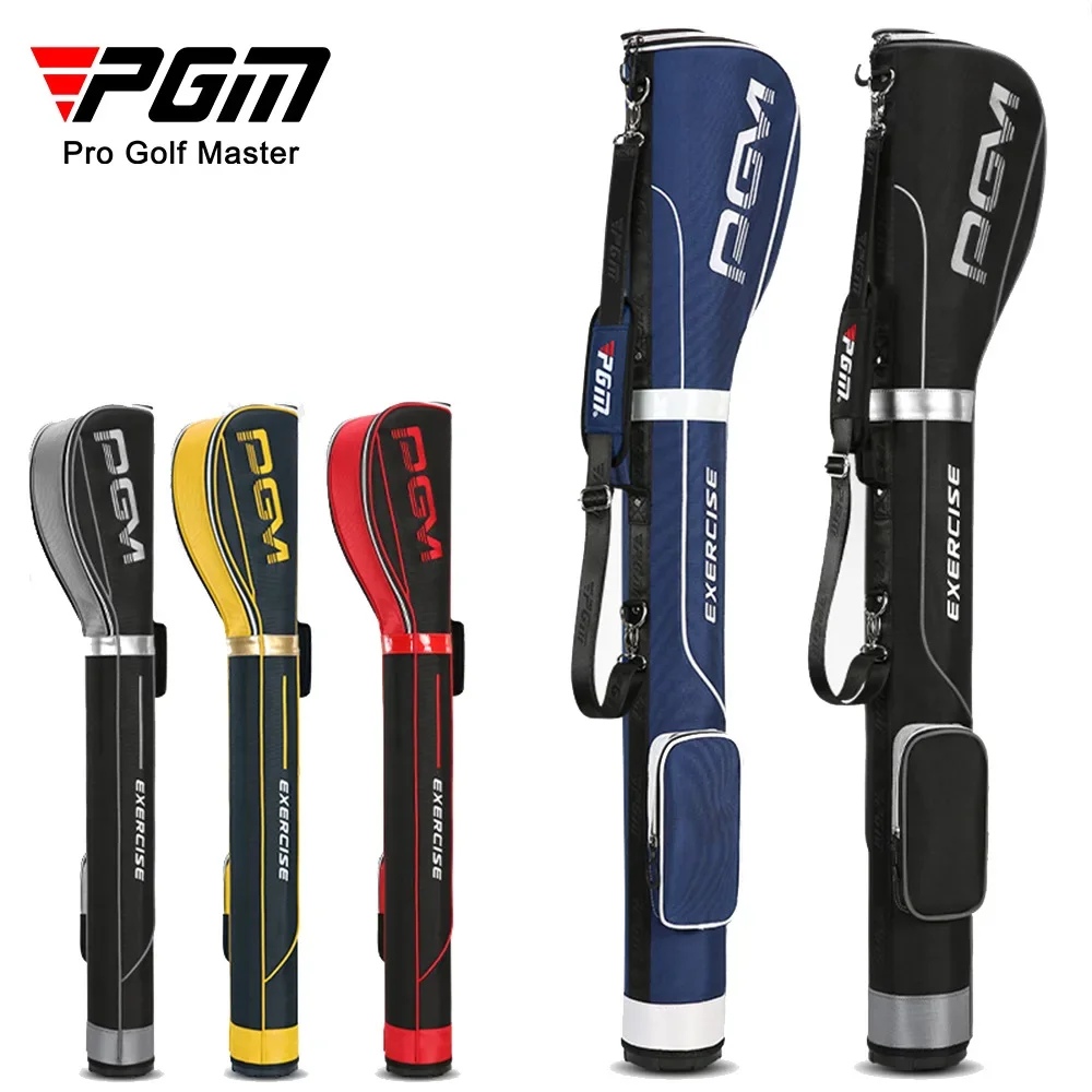 

PGM Golf PU Bag Light weight Portable Women Men Pack Large Capacity Accessory Hold 6-7pcs Clubs Removable Belt QIAB019