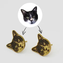 Customized pet avatar earring accessories