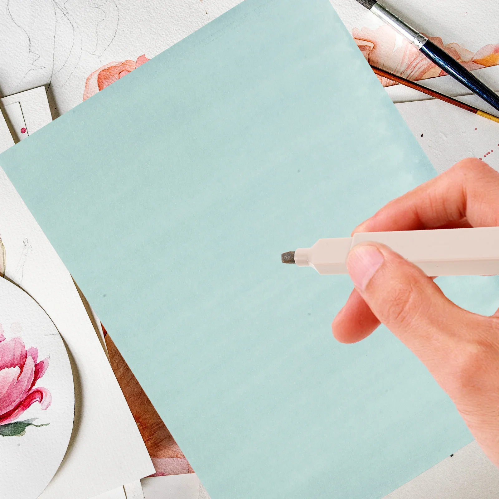 

1 Set A5 Paper Cyanotype Diy Kit Sun Sensitive Art Papers For Painting Drawing Crafts Making Lightweight Home Diy