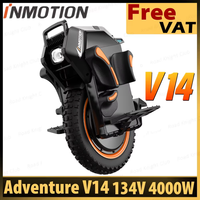 EU Stock INMOTION Adventure V14 50S 134V 2400Wh Battery 4000W High-Torque Motor C40 INMOTION V14 Suspension Electric Unicycle