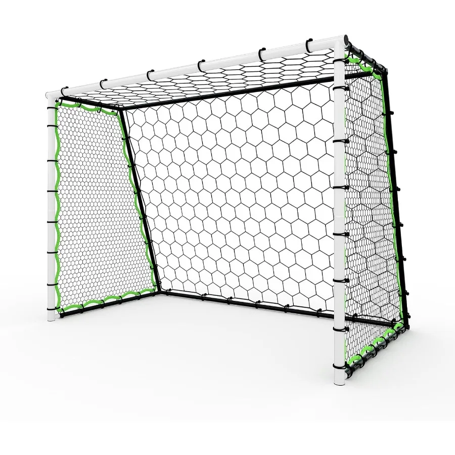 ตาข่ายประตูฟุตบอลสำหรับฝึกซ้อมในสวน อุปกรณ์ฝึกซ้อมฟุตบอลแบบพกพา อุปกรณ์ฝึกซ้อมฟุตบอล