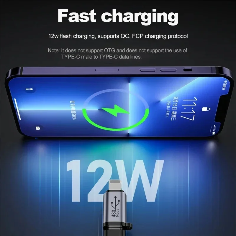 10/5/2/1pc USB Type-C Adapter Type C To IOS To Micro To Mini USB Female To Male Converters For Xiaomi Samsung Charger Data Cable