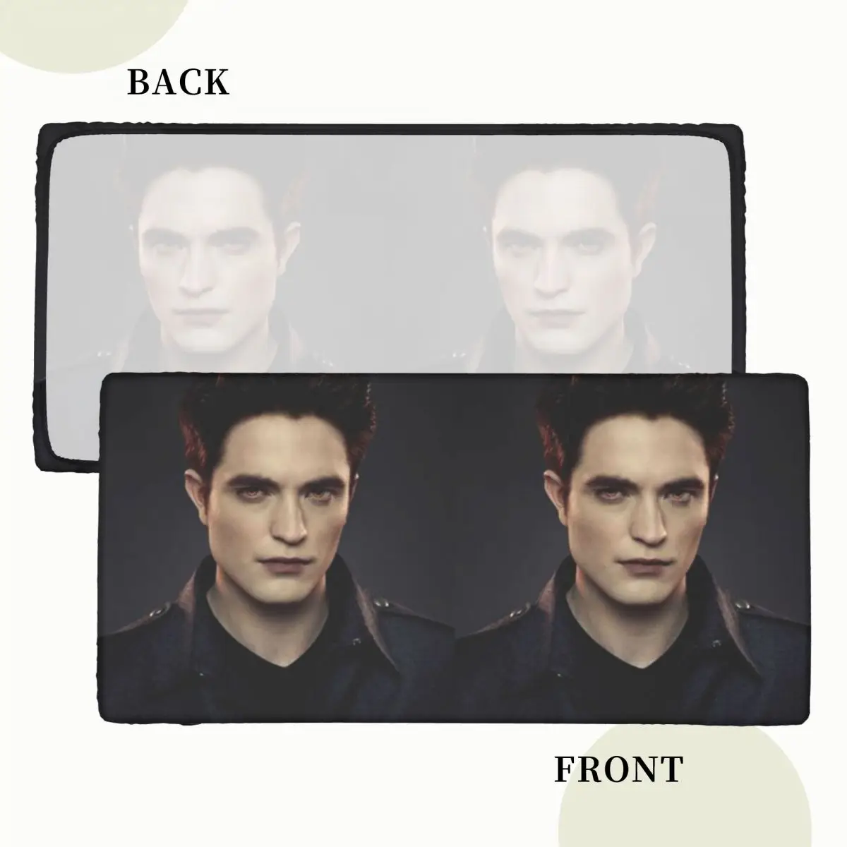 The Twilight Saga Edward Cullen Custom Rectangular Tablecloth Waterproof Table Cover for Dining Events Table Cloth