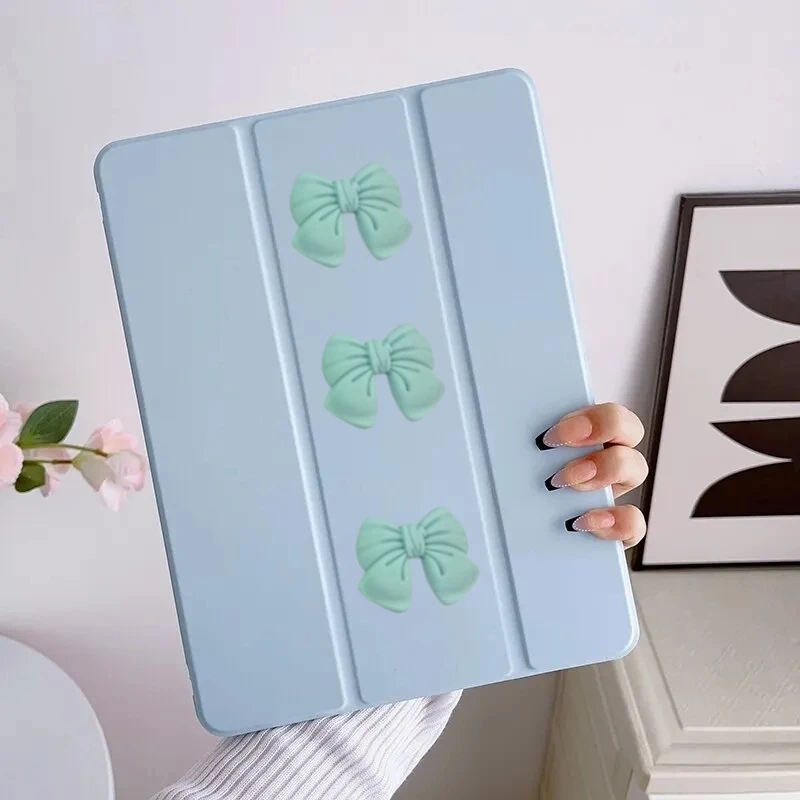 ل Redmi Pad SE 8.7 حافظة 4G 2024 لتقوم بها بنفسك القوس الوجه ثلاثي أضعاف حامل بولي TPU لينة الغطاء الخلفي ل Xiaomi Redmi PadSE 8.7 بوصة اللوحي حالات