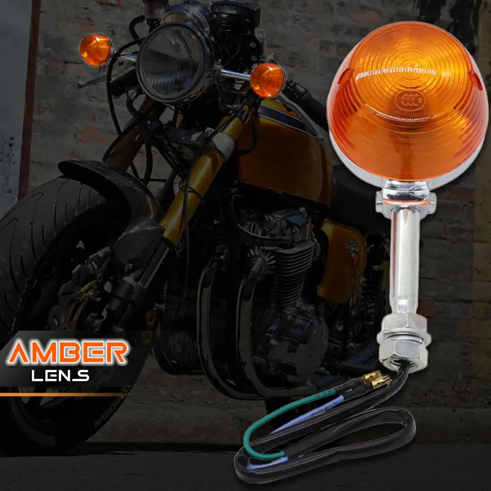 Motorcycle Turn Signal Light Blinkers Super Bright Indication Lamp Compatible For CT70 XL100 CM125 CB400 CB750