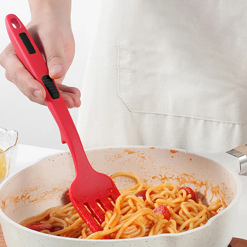 Flexible Cooking Utensils Multi-function Spaghetti Server Silicone Fork Salad Forks Whisking Serving Kitchen Accessories