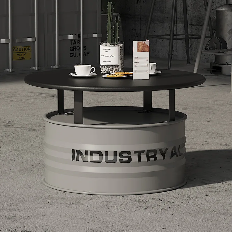 Cafe Bar Clear Bar Table and Chair Combination Tavern BBQ Milk Tea Shop Oil Barrel Booth