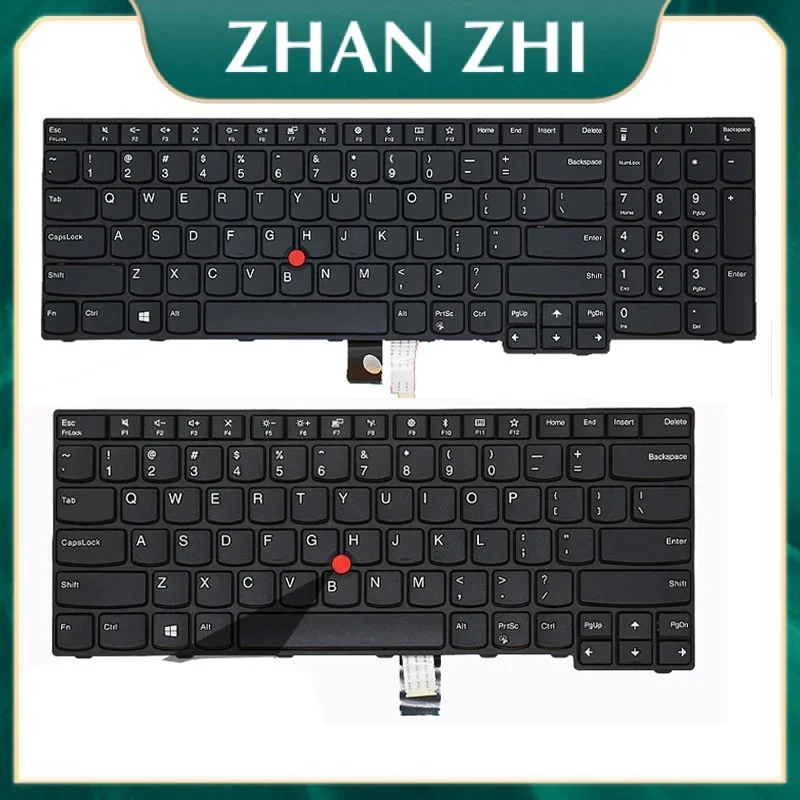 New Laptop Rreplacement Keyboard Compatible for Lenovo ThinkPad E570c E575 E570 E470 E475 E470C