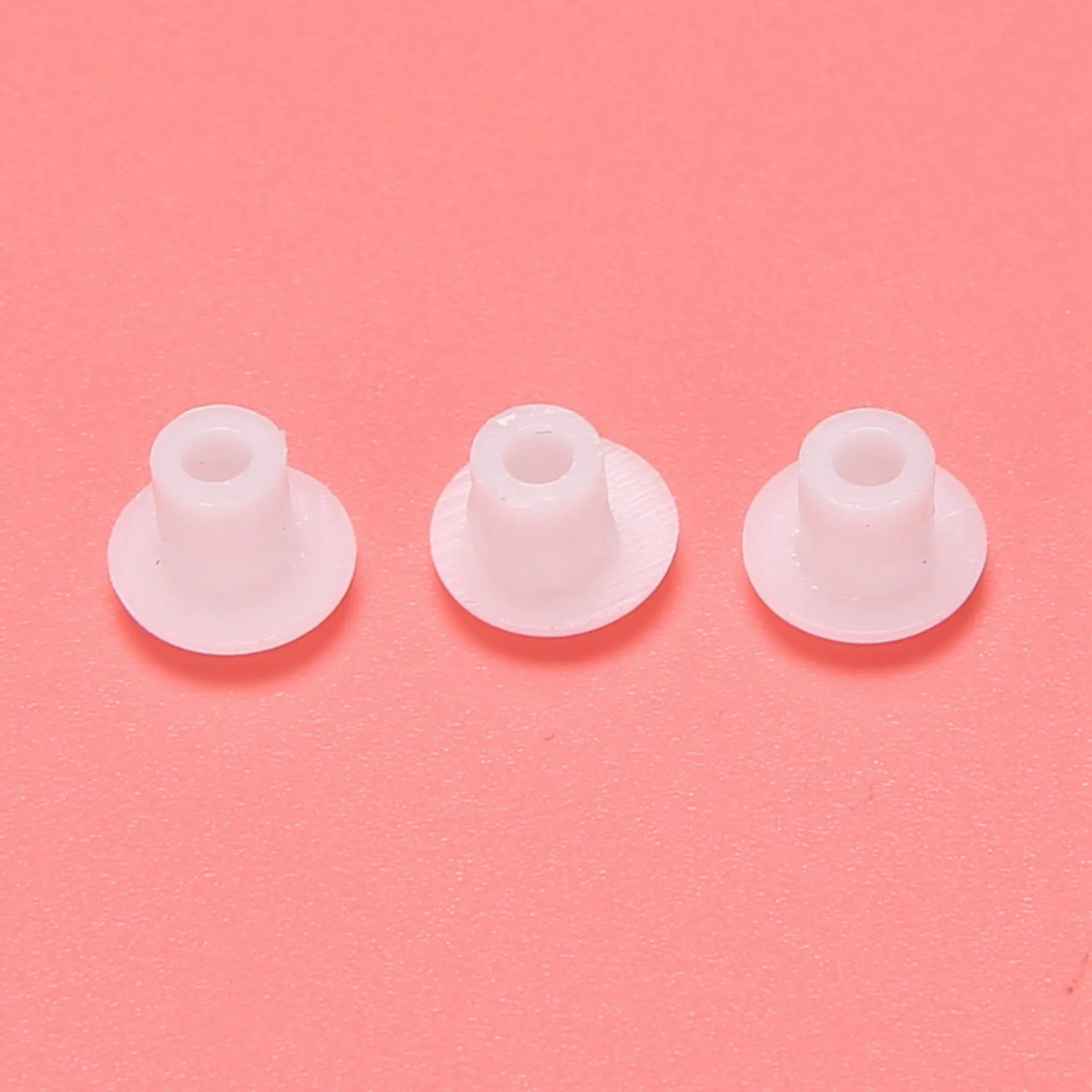 

ABUP-Plastic Round Shaped Cover Screw Cap Lid White 100Pcs For 5Mm Dia Hole