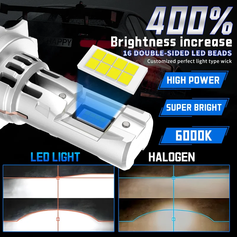 H7 LED Headlight Bulb Mini Wireless 70W 20000LM 6000K CSP for Car Headlamp Auto Diode Lamps H7 Turbo Led 12V Automobile Fog Lamp image 2