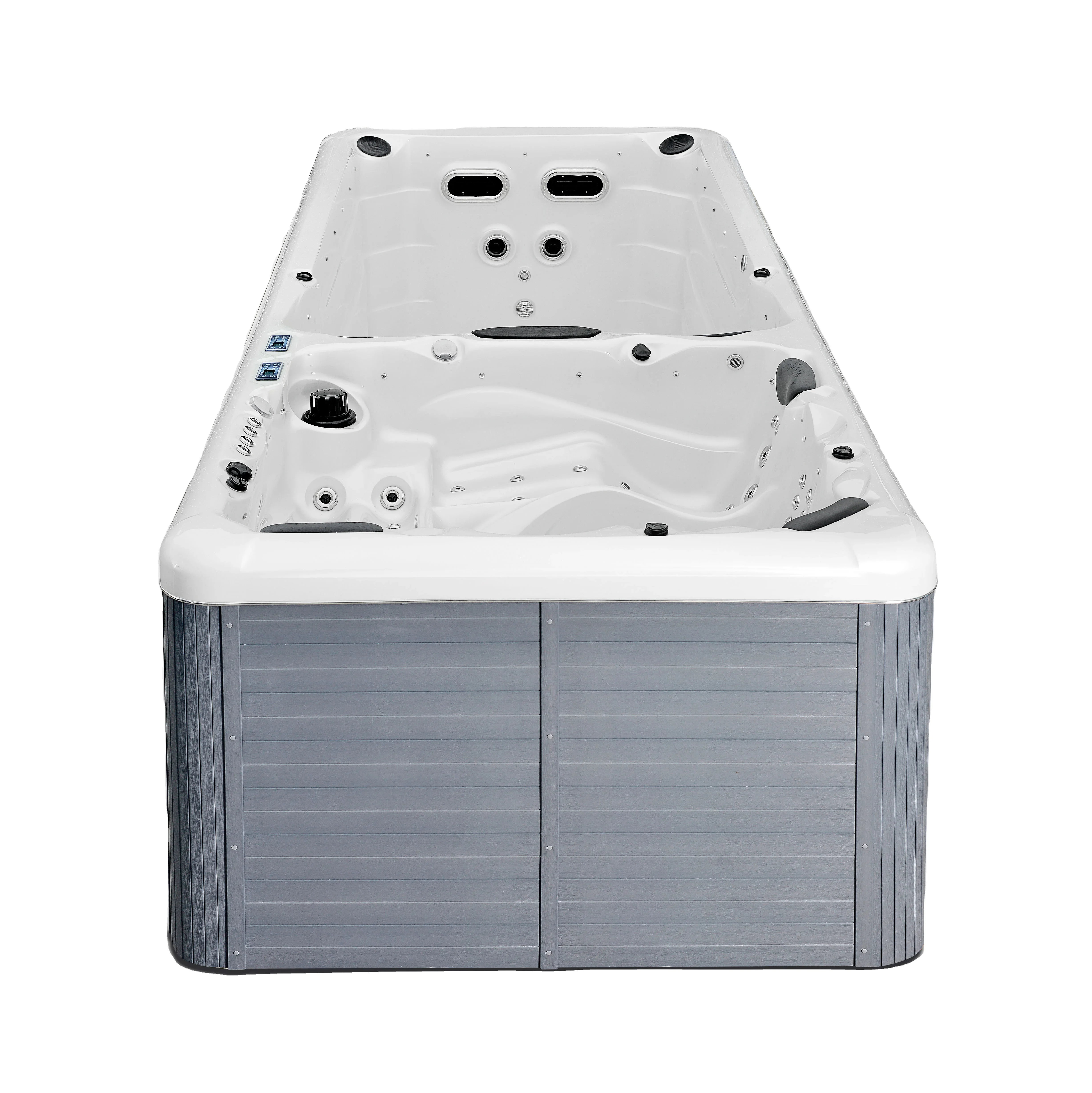

BAIA Massage Function Acrylic Outdoor Tub Application Bathtub Home Hot Tub Spa Outdoor Lazy Spa 8 Person