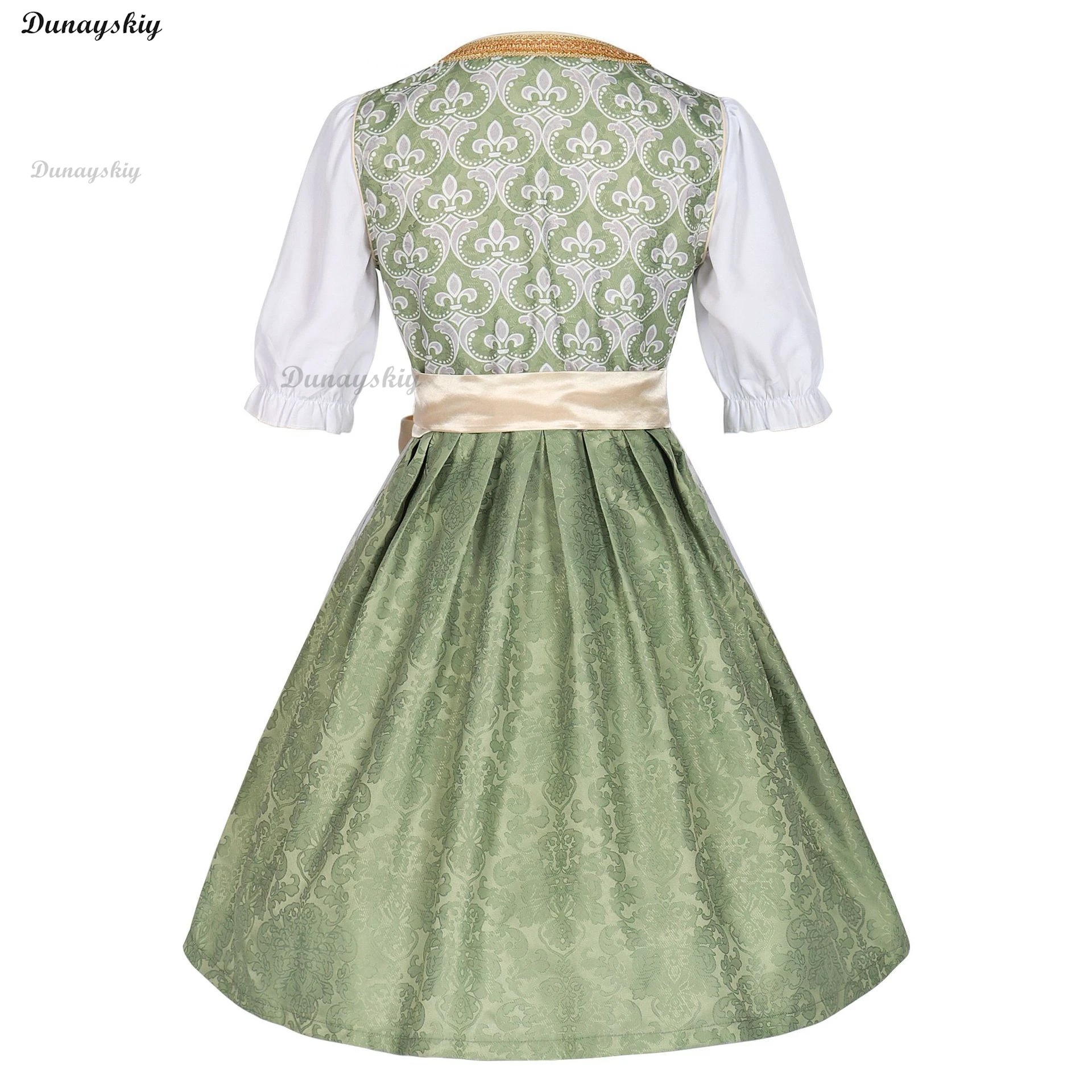 Bavaria Oktoberfest Costume Dirndl Dress Wench Maid Dress German Beer Girl Apron Outfit Maid Cosplay Halloween Party Dresses