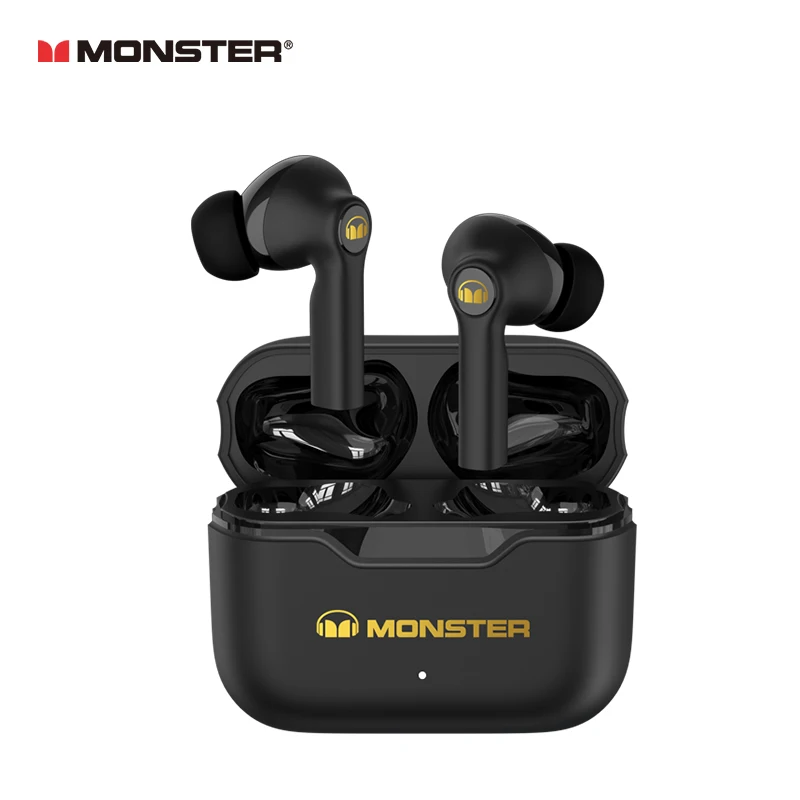 Monster XKT02 TWS Wireless Bluetooth 5.1  Headset Subwoofer HIFI Surround Sound Qualit Super Battery Life Bluetooth Earphones