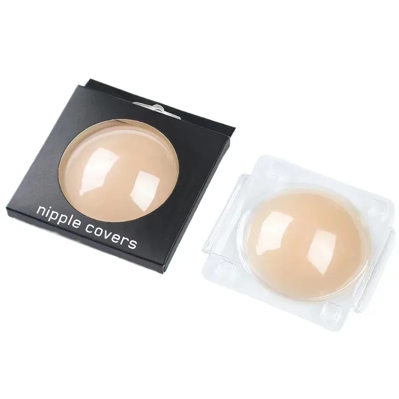 Solid Nipple Covers Invisible Thin Anti-Protrusion Bra Warm Sensation Anti-Exposure Chest Stickers for Comfortable Wear