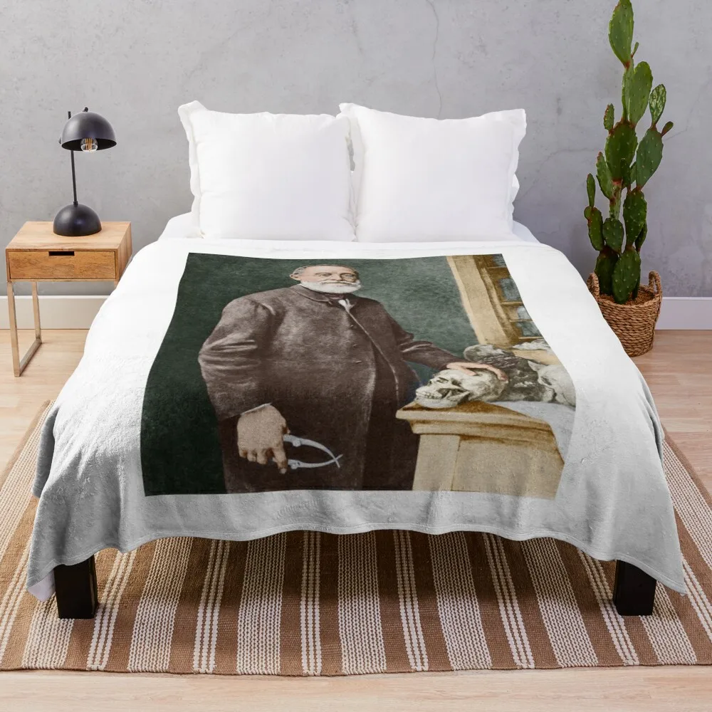 Rudolf Virchow, German pathologist (C007/4701) Throw Blanket Single Plush Stuffeds Furry Blankets