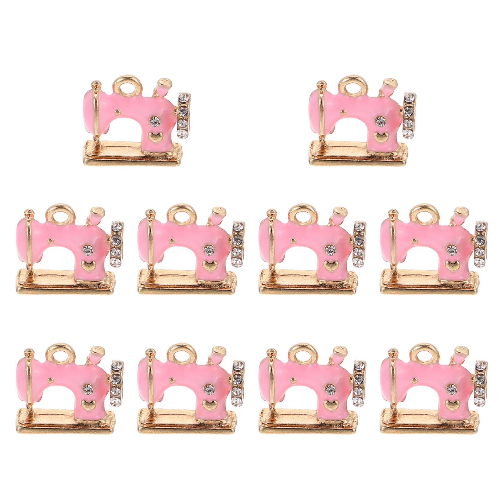 

10 Pcs Necklace Retro Sewing Machine Pendant Alloy Pendants for Jewelry Making