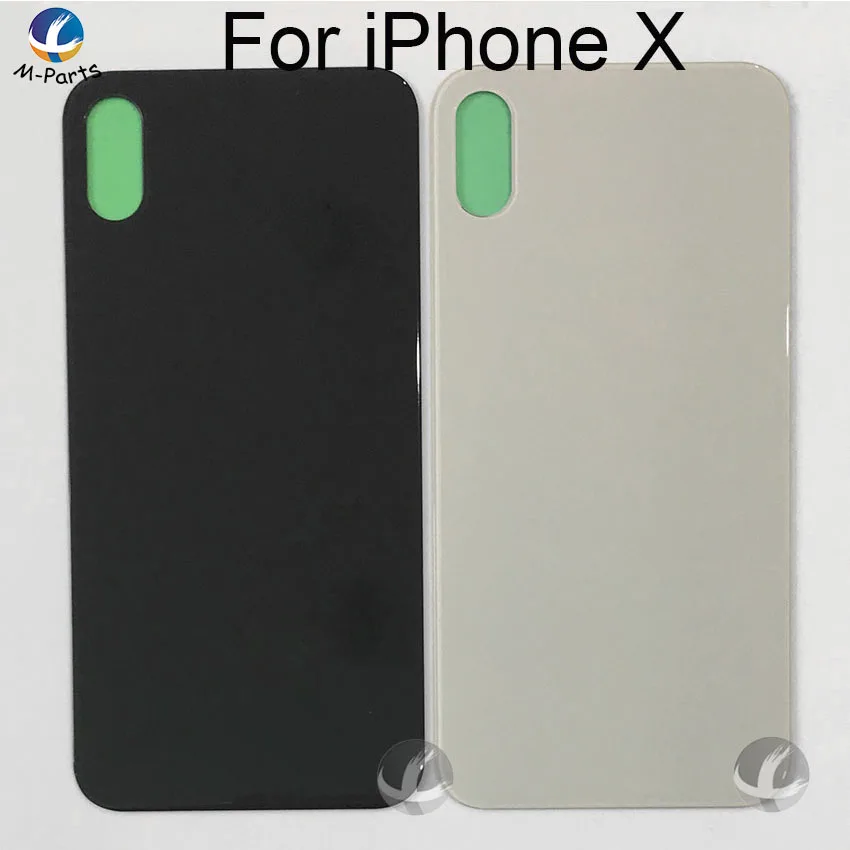 EU Version WIth CE Back Cover With Adhesive For iphone 8 8P Plus X XS Max XSM Rear Housing Glass With Logo + Sticker