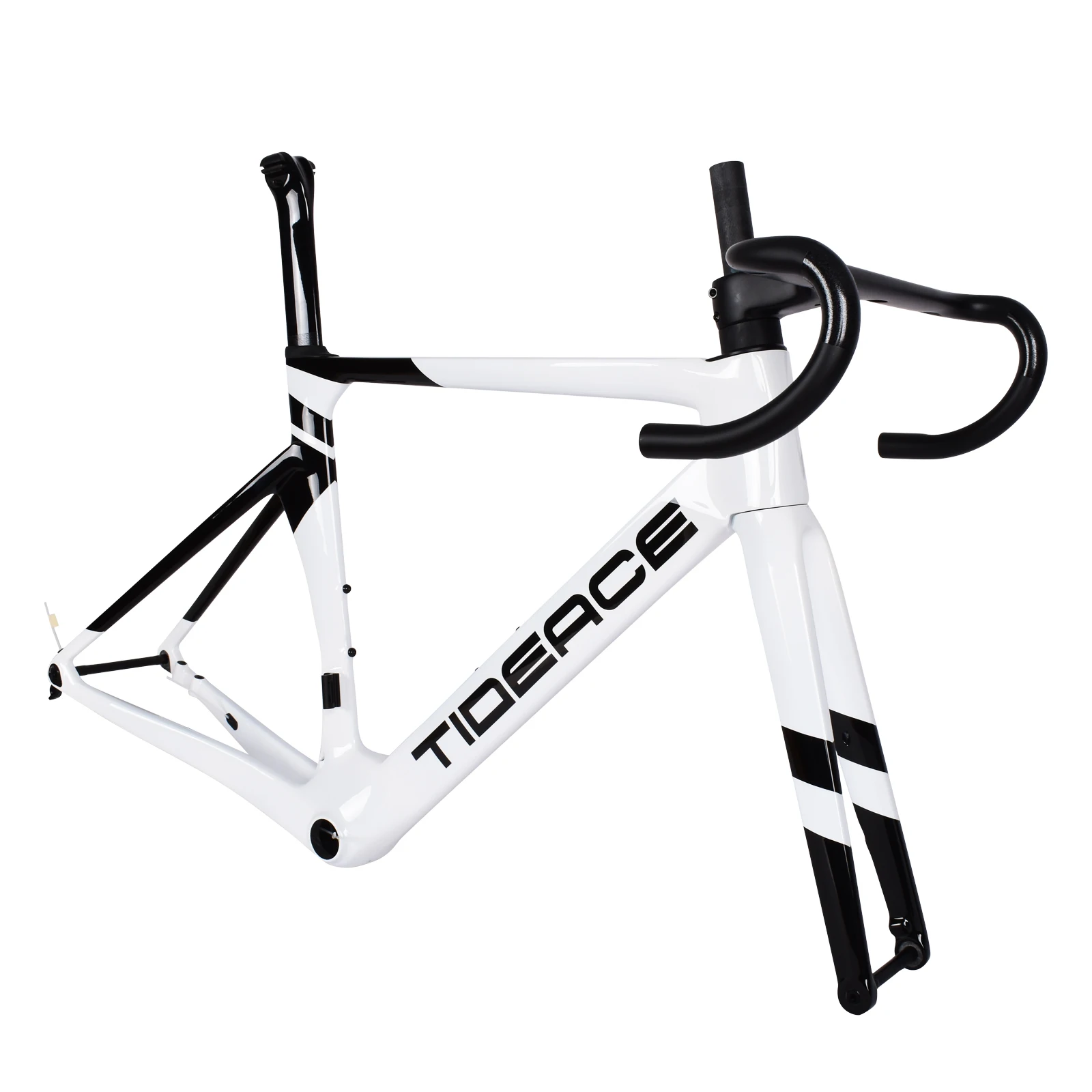 

700C Carbon Fiber Road Bike Frame Disc Brake with Integrated Handlebar BB86 Custom Paint Endurance Racing Bicycle Frameset