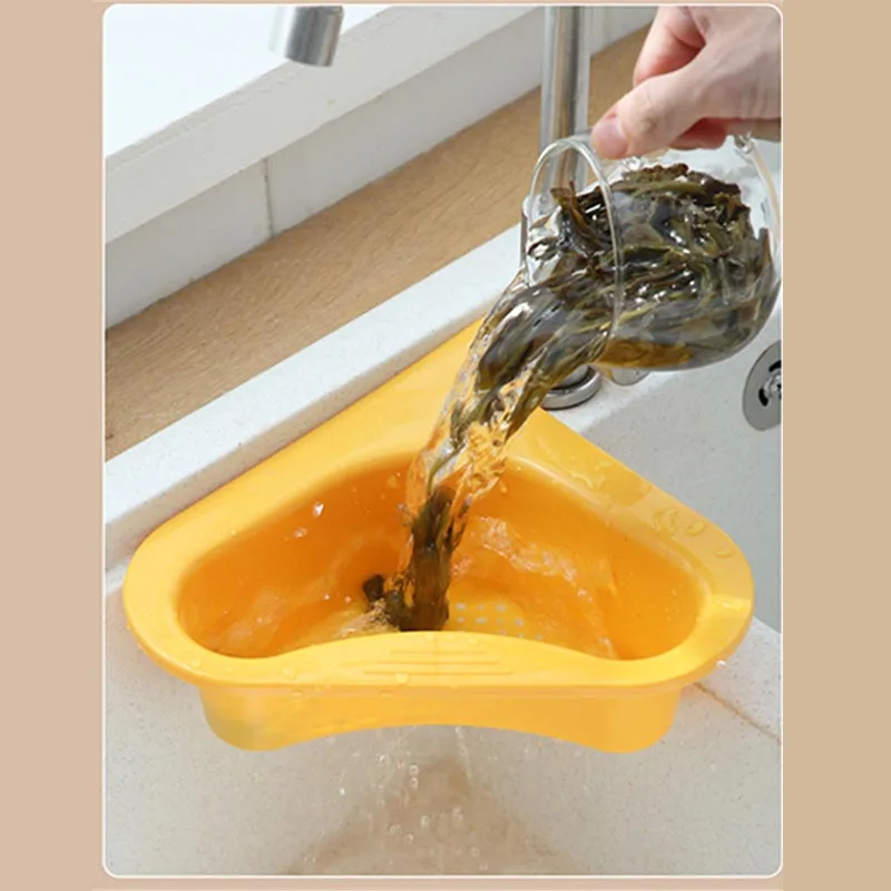 New Swan Drain Basket General Fruit and Vegetable Basket Shelf Strainer Sink Kitchen Leftover Sink Multifunctional Drain Basket