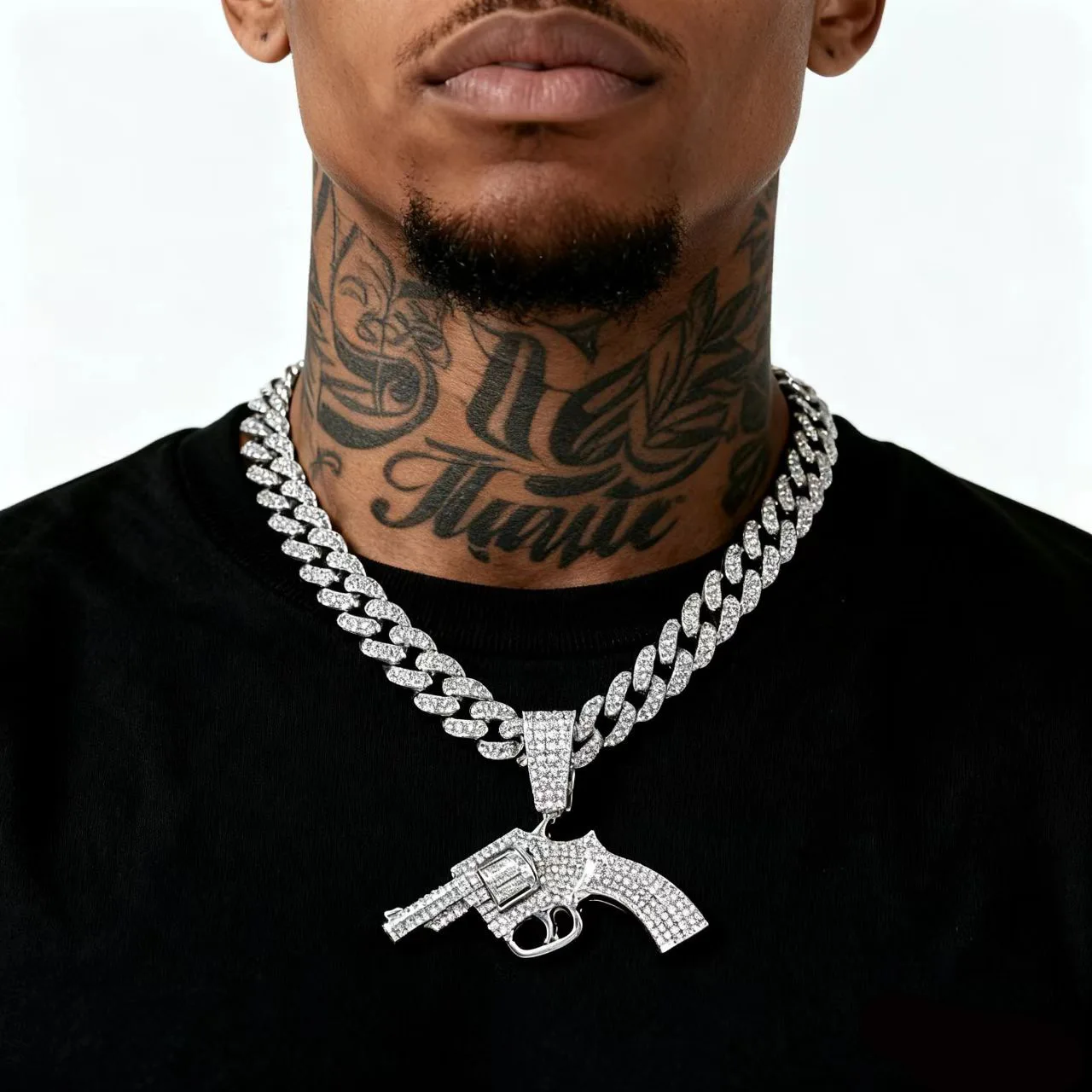 

DIY accessories European and American cool exaggerated punk hip-hop hip-hop wear pendant necklace hipster men's nightclub