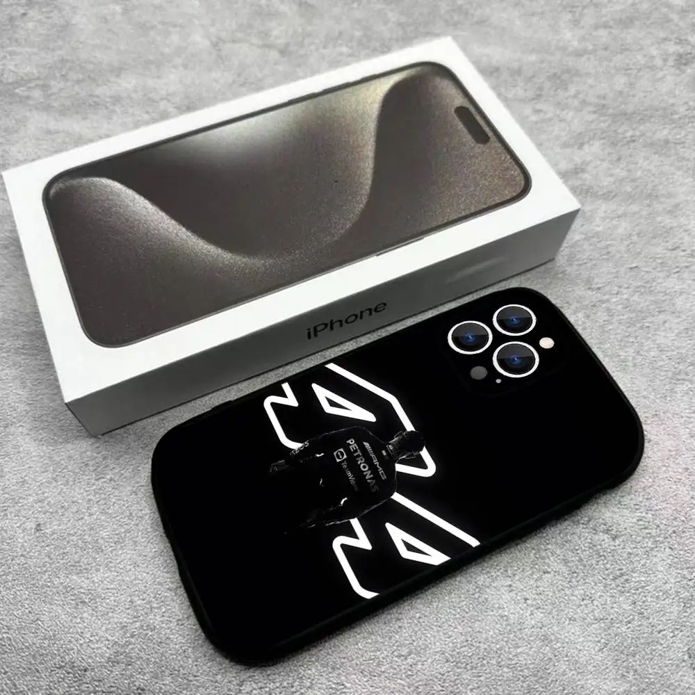 Чехол для телефона L-Lewis H-Hamilton-S 44 для iPhone 17,16,15,14,13,12, Pro, Max, Plus, E, SE4, Air, Mini Black Soft Box