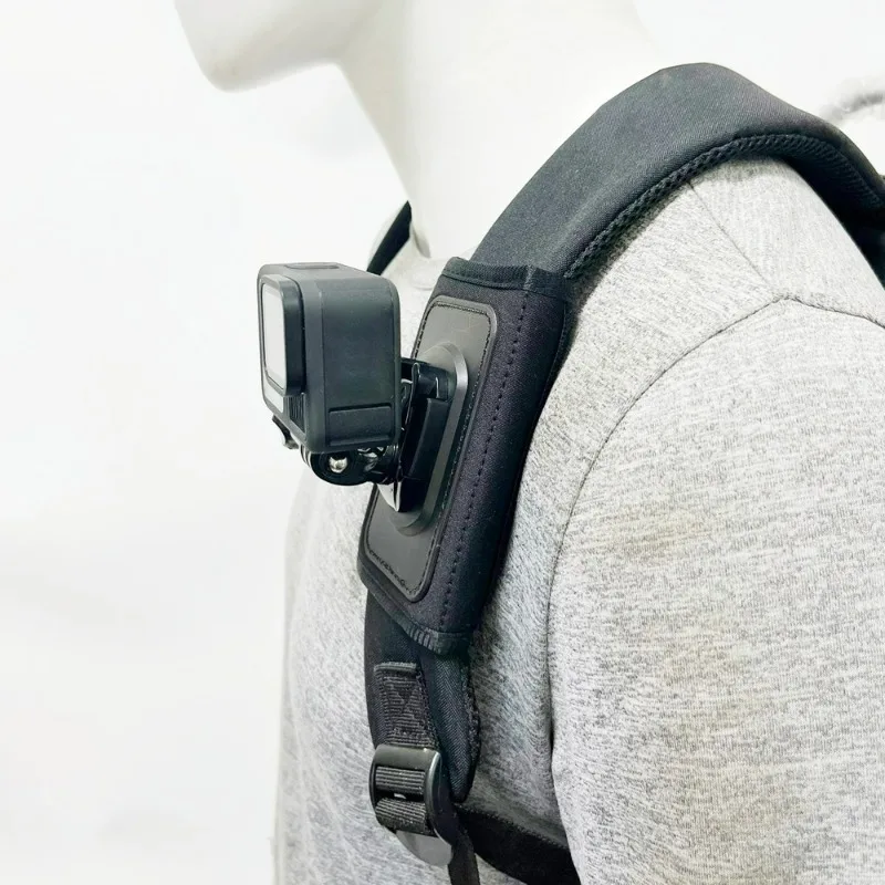 Camera Shoulder Strap Bracket 360° Rotation Universal for DJI Osmo Action Insta360 X2 X3 GoPro Hero with Backpack Shoulder Strap