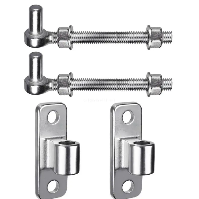 

Steel Bolts Gate Hinge Adjustable Door Hinges Simple Installs for Wood Iron Door