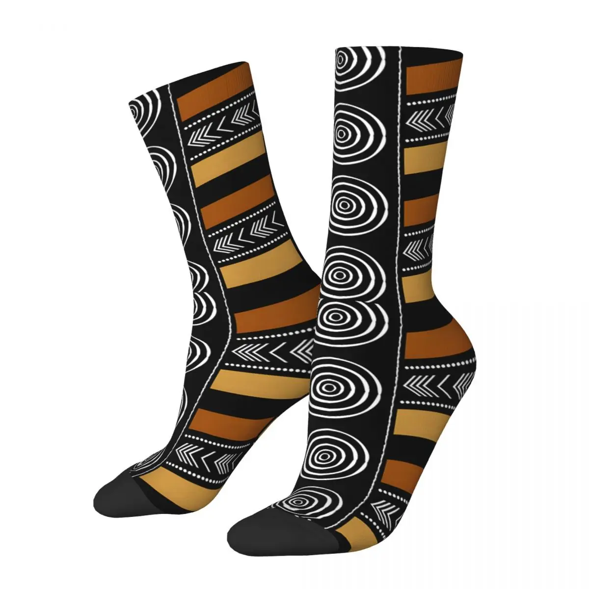 African Mud Cloth Artistry Socks Sports 3D Print Boy Girls Mid-calf Sock