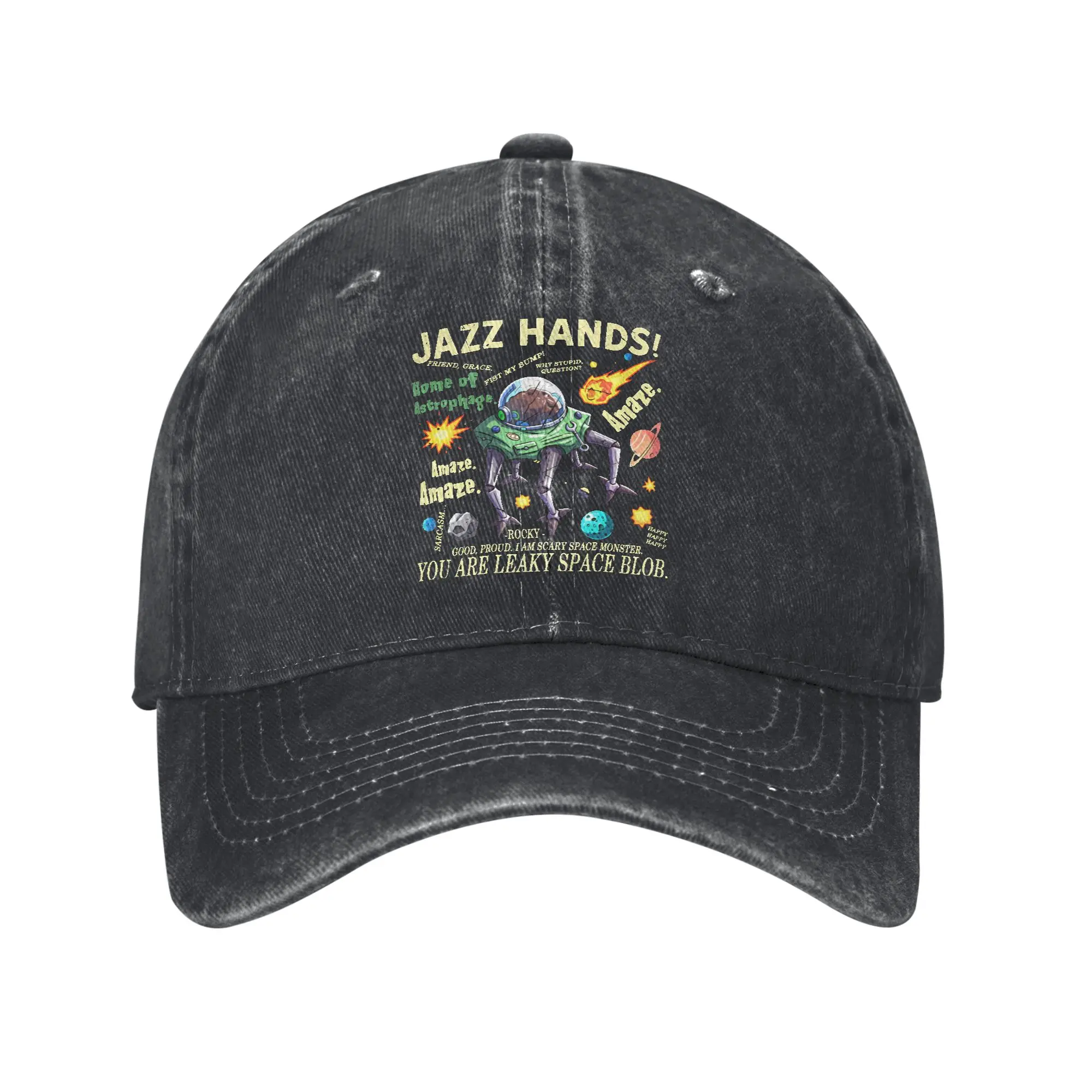 Gorras de Béisbol Vintage Project Hail Mary Tau Ceti Space Unisex, Gorras de Mezclilla Desgastadas con Cierre a Presión, Eridani-Rocky, para Viajes al Aire Libre