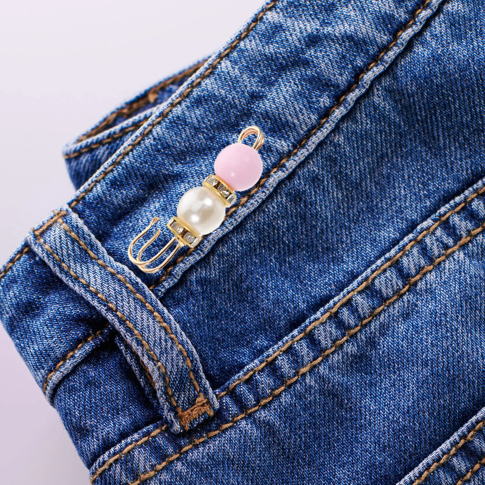 6 قطعة دبابيس اللؤلؤ الأنيقة الخصر المشدود دبابيس لفساتين السراويل التنانير خمر سترة شال مقاطع النساء الملابس ديكور