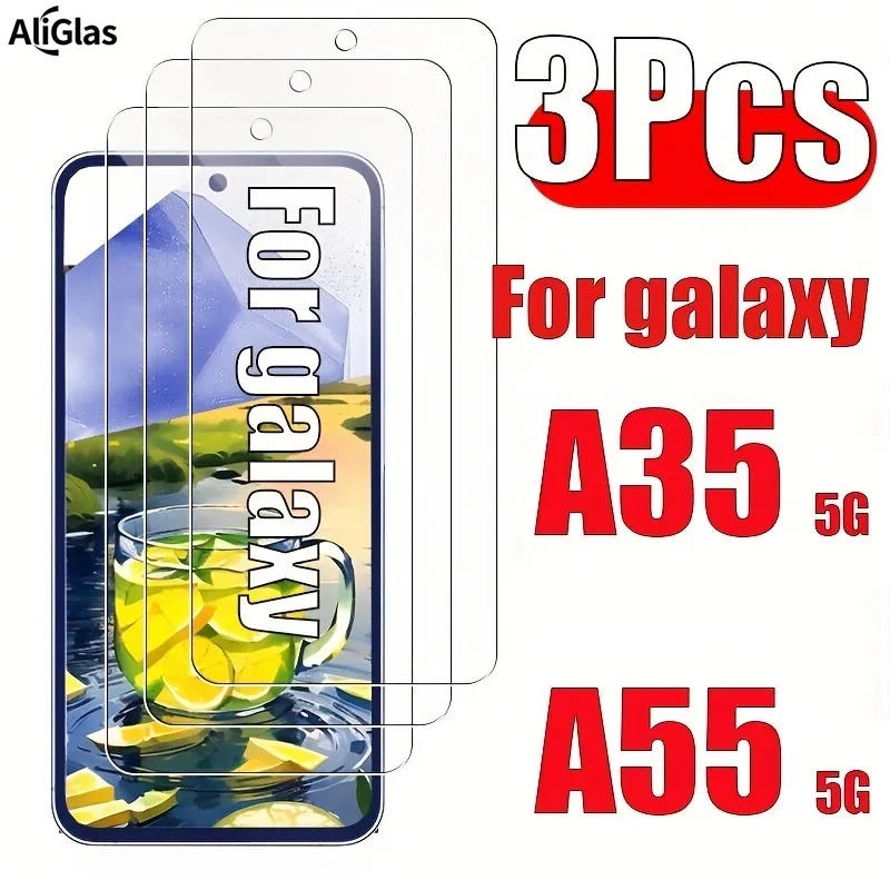 

Защитная пленка из закаленного стекла для Samsung Galaxy A35 5G A55 5G A35 A15 A05S A06 A16 A26 A36 A56 Простота установки стекла