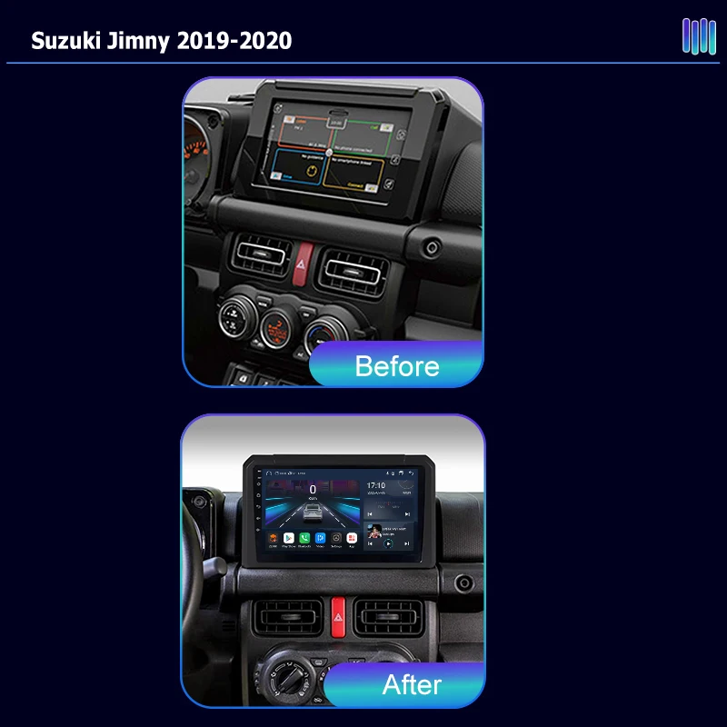 AI VOICE roadivox Android car radio for Suzuki Jimny 2019-2020 GPS Navigation video Multimedia Player tape recorder  carplay