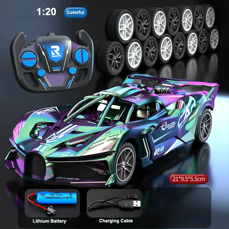 2024 New 1:20 Simulation Racing Car Wireless Remote Control Car 2.4G High Speed ​​Drift Sports Car Toy Children's Christmas Gift