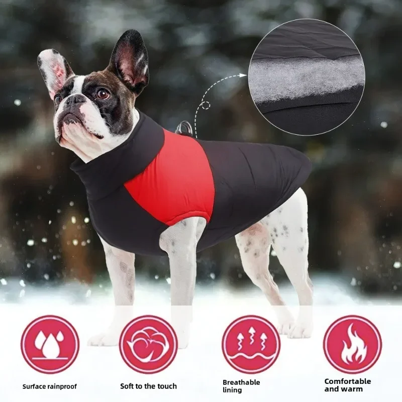 Pet Winter Vest ,Zipper Jacket Pet Waterproof Coat ,Dog Cotton Padded Jacket Dog Windproof Clothes Costume for Large Dogs Outfit