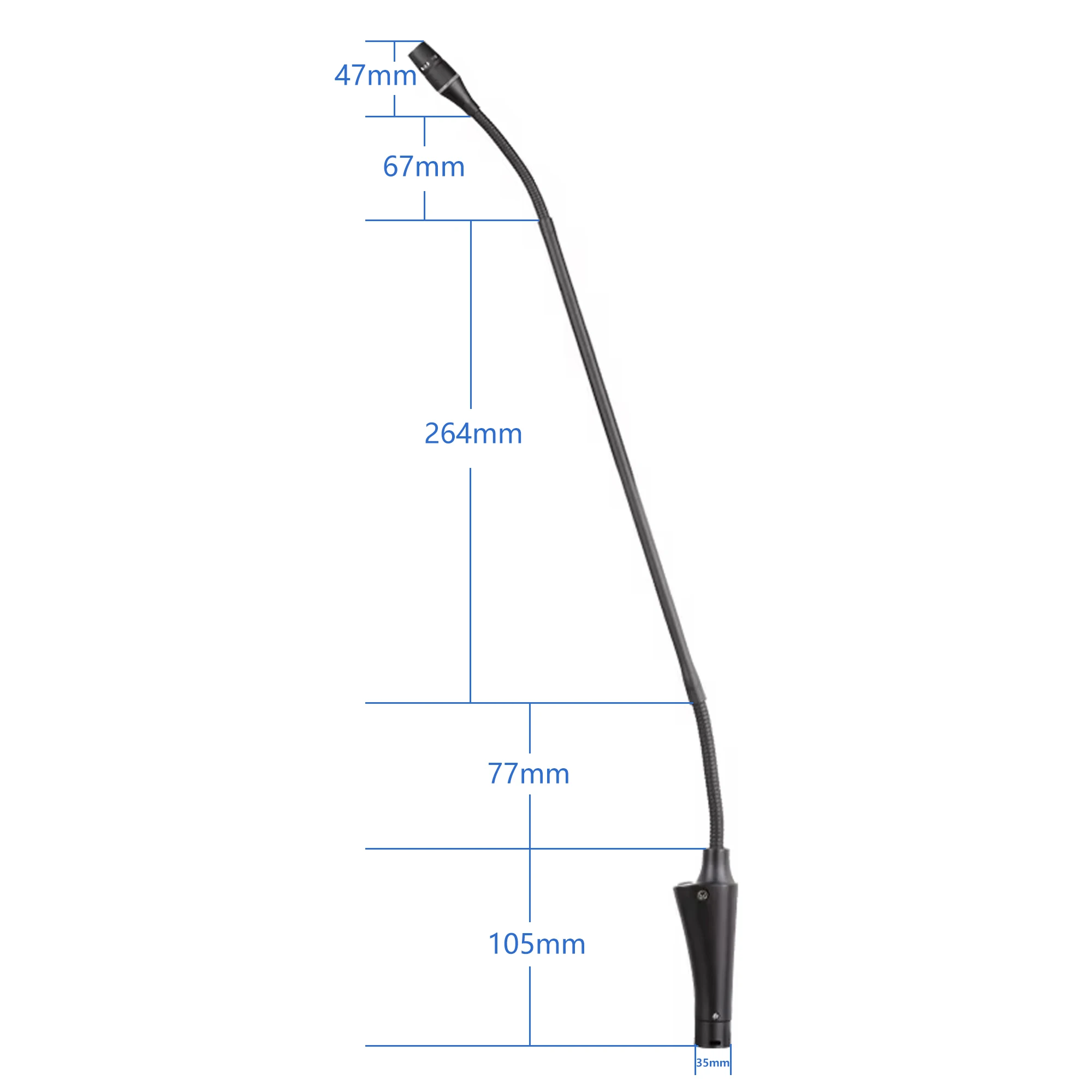 18RS プロフェッショナル フレキシブル グースネック コンデンサーマイク デスクトップ