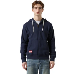 Solid Color Hoodie Men Fashion Zip Up Long Sleeve Oversized Jacket Coat Harajuku Gothic Hooded Sweatshirt Y2K Teen BP20933