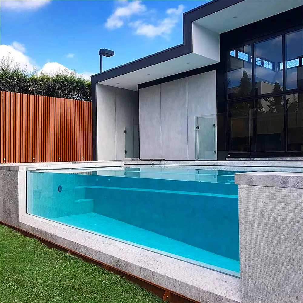 Large Capacity Above Ground Container Swimming Pool Durable Construction Customized Length Perfect for Outdoor Cooling Leisure
