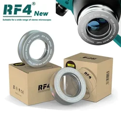 RF4 WD165 0.5X 0.7X Auxiliary Objects Lens Microscope Camera Lens For Trinocular Stereo Zoom Microscope Barlow Glass Lens