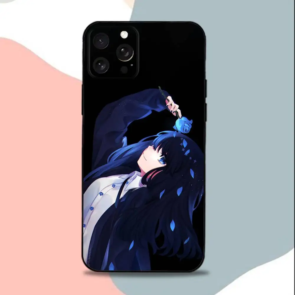 حافظة هاتف A-Ado KyogenS X-X Uta لهاتف iPhone 15,13,16,12,11,17,14,Plus,Pro,Max,XS,XR,X,SE,Mini,Soft غطاء أسود من السيليكون