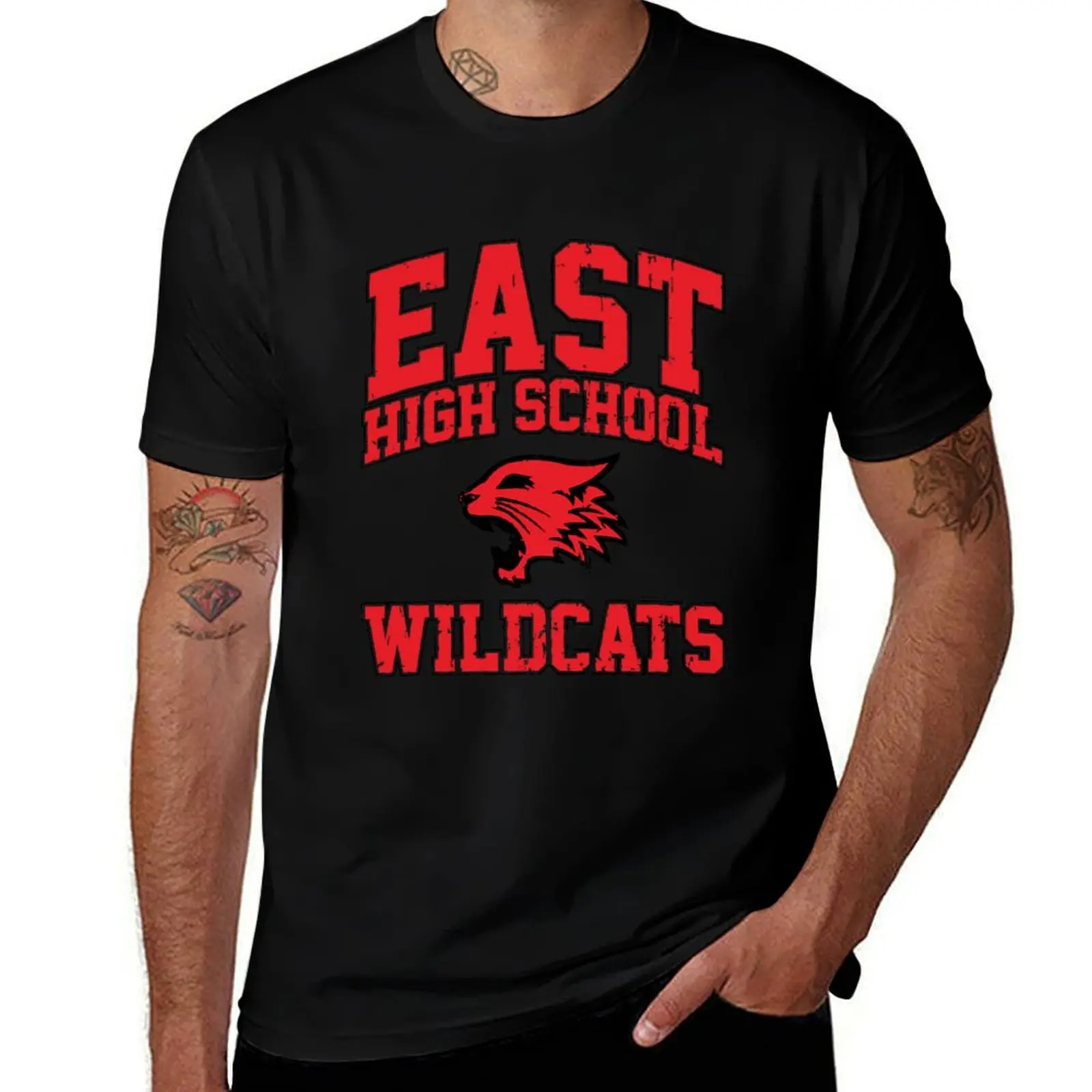 

East High School Wildcats T-Shirt customs design your own luxury clothing labubu topping rapper graphic tees mens tall t shirts