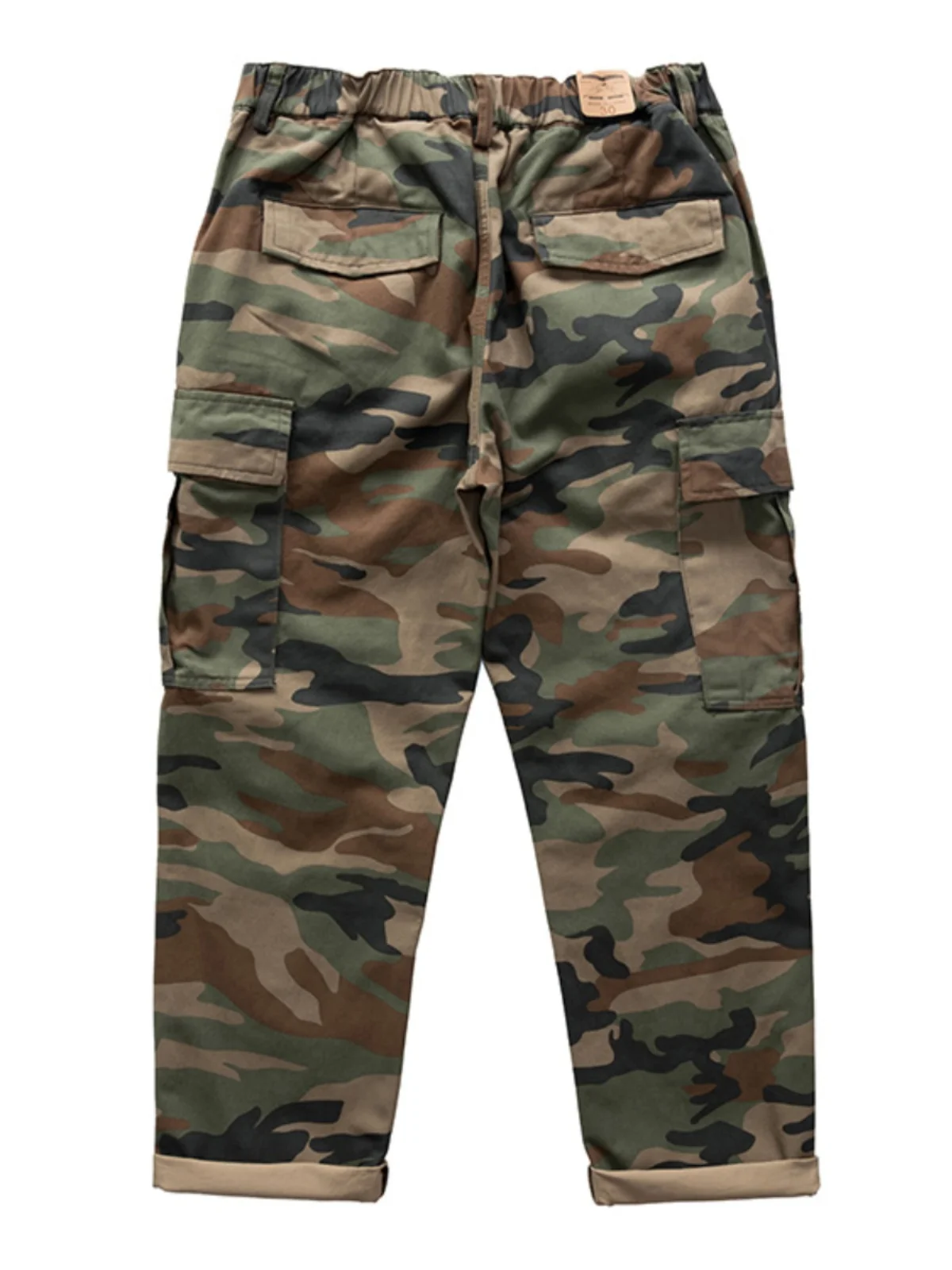 

Heavyweight Pure Cotton Camouflage Work Pants Men Spring Autumn Casual Straight Leg Long Trousers American Style Outdoor Fashion